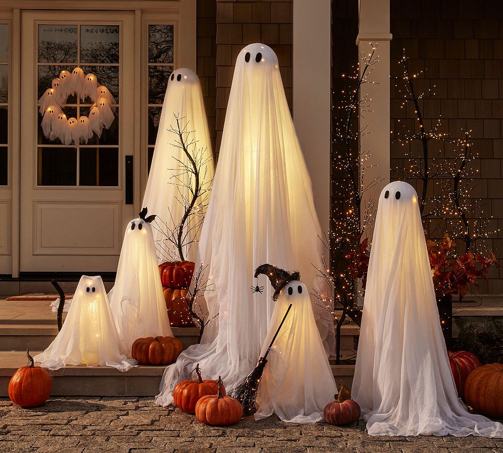 π» 3-5ft Adjustable Glowing Ghost Halloween Decoration | Indoor/Outdoor