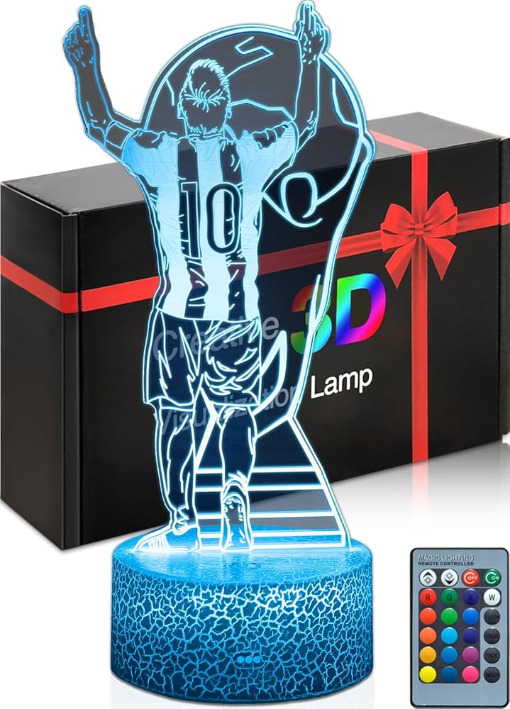 3D Football Star Lamp – Bring Your Idols to Light!