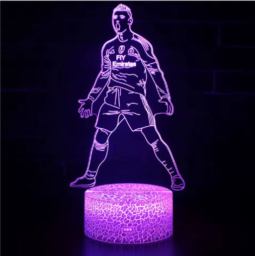 3D Football Star Lamp – Bring Your Idols to Light!