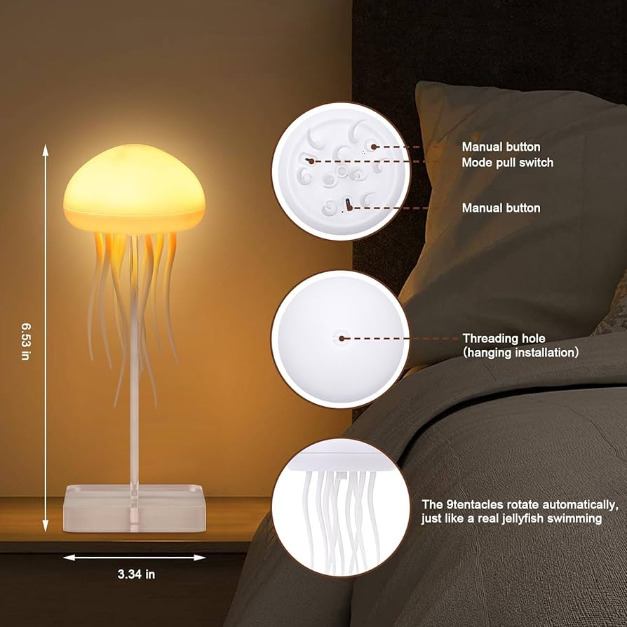 LED Jellyfish Mood Light With Movement